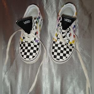 Rainbow checkered van